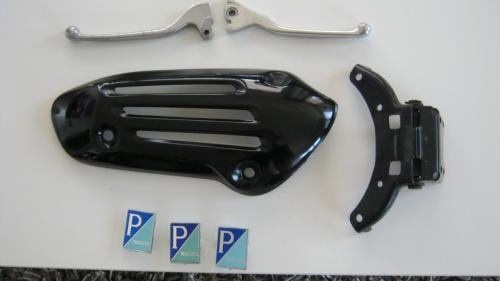 TE KOOP VESPA UITLAATSCHILD /REMHENDELS SCHANIERZADEL