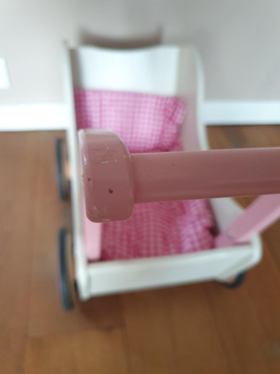 Houten poppenwagen, kinderwagen