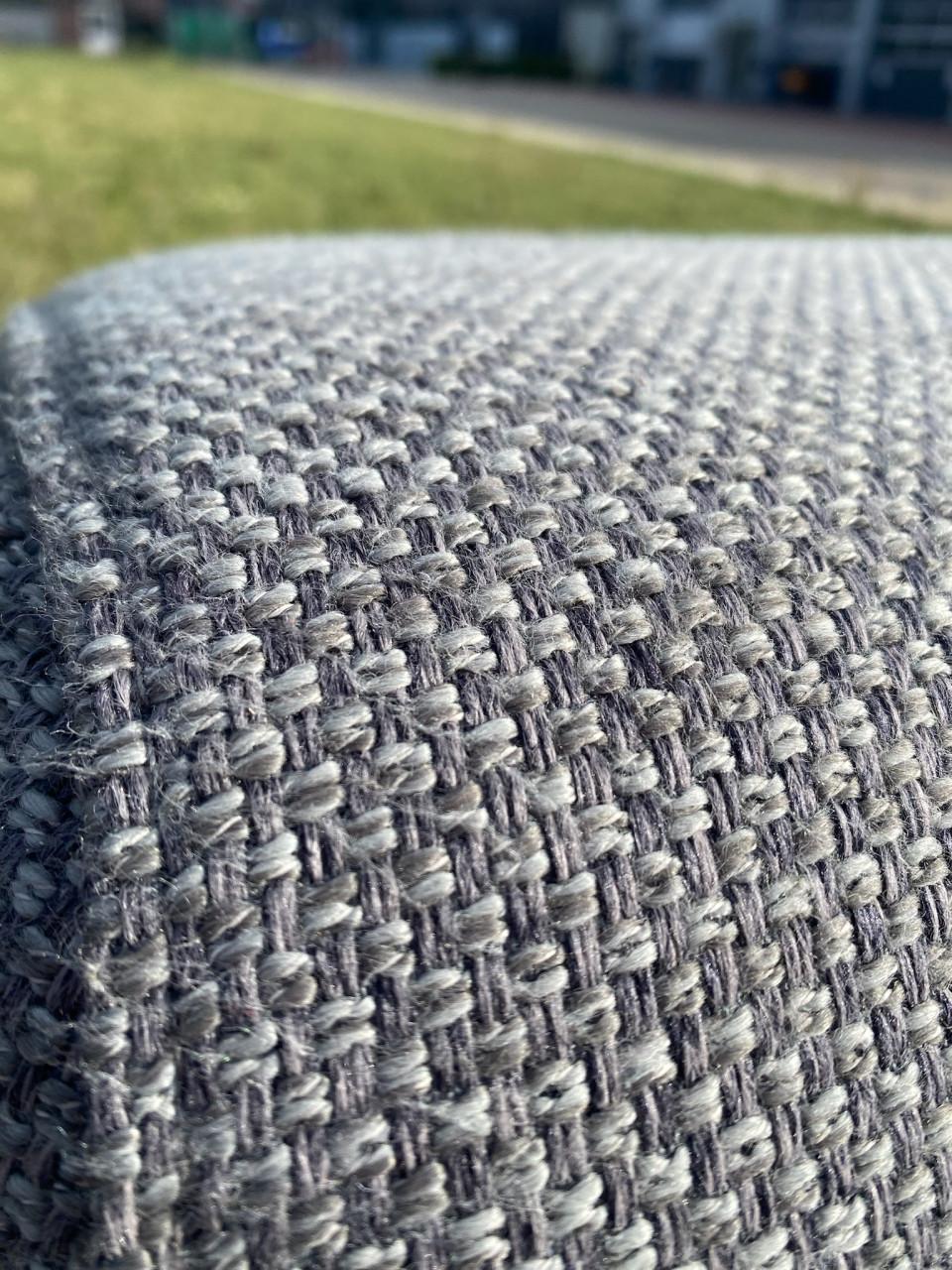 Moderne grijze stoffen hoekbank–Diep comfort–Ruime lounge–Gratis levering