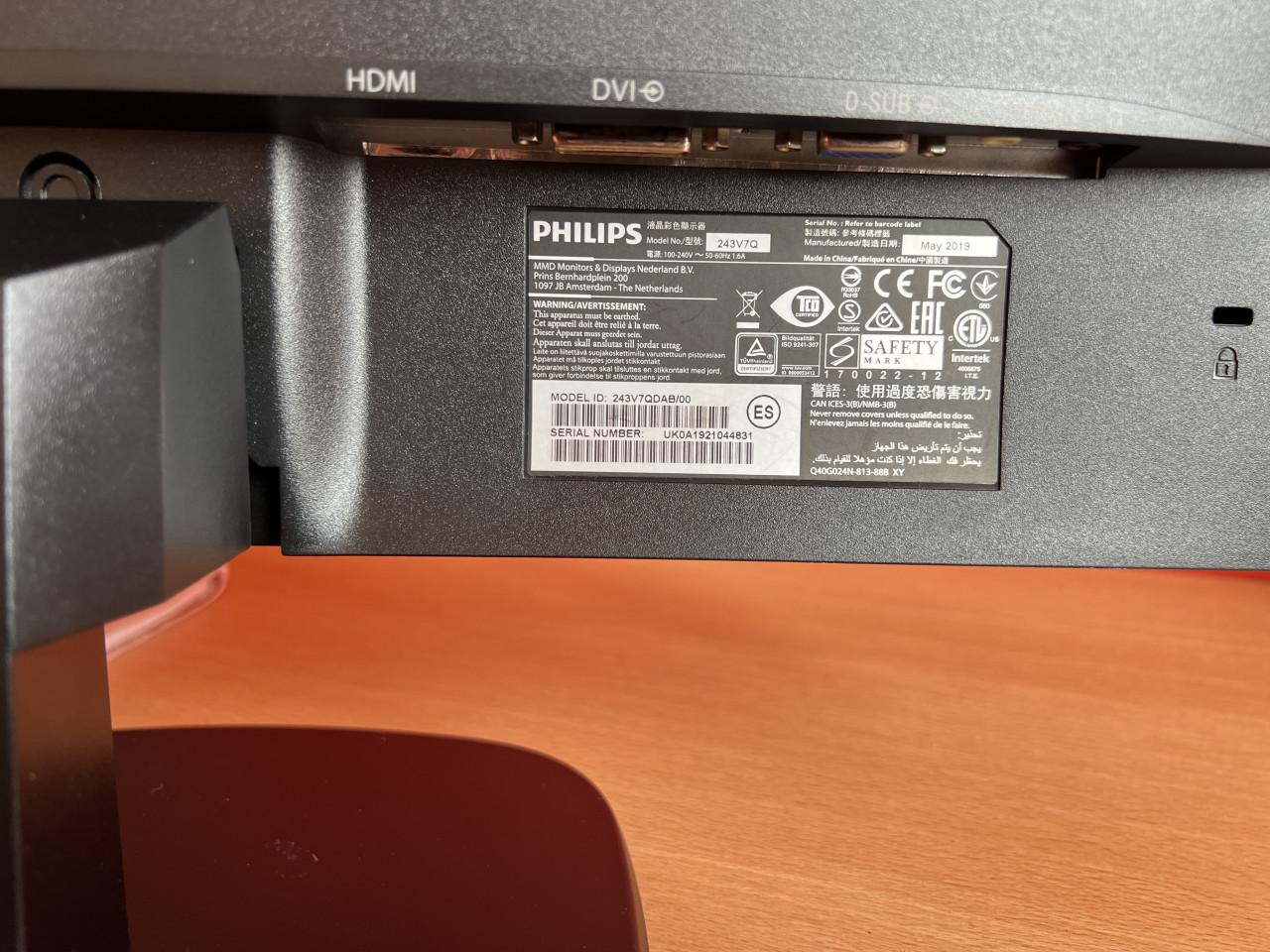 Monitor Philips 24 inch.