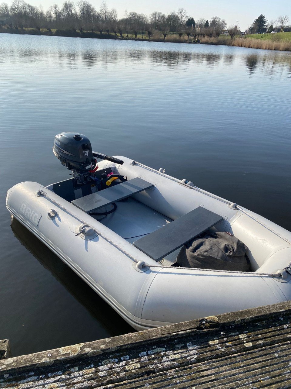 Brig rubberboot met Yamaha 4pk 4takt moter