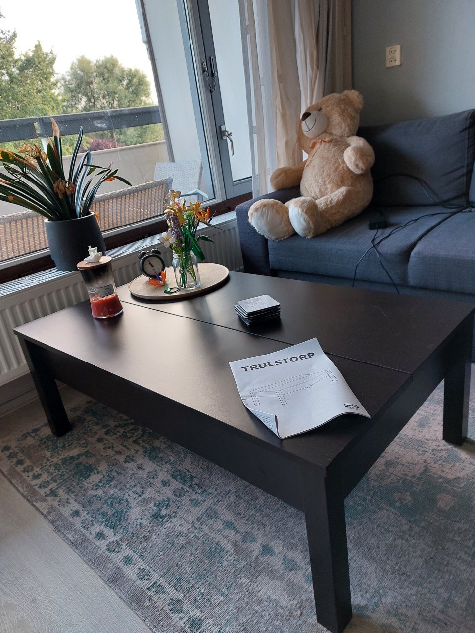 Salontafel uitklapbaar IKEA (Trulstorp) Zwartbruin
