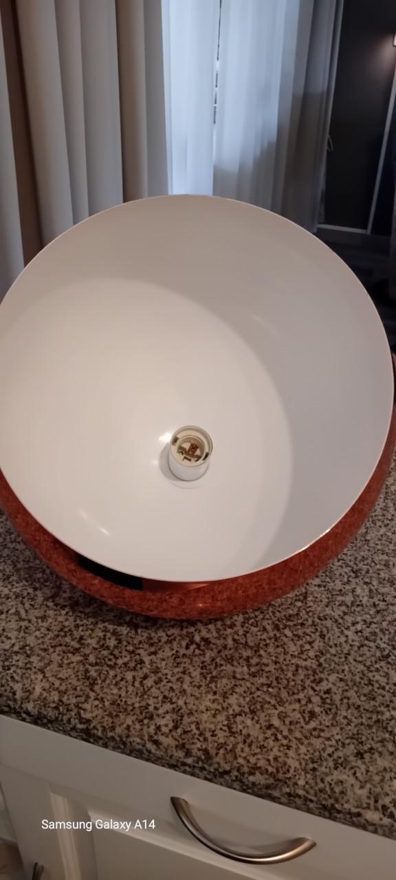 Koperkleurige lamp van depot 7