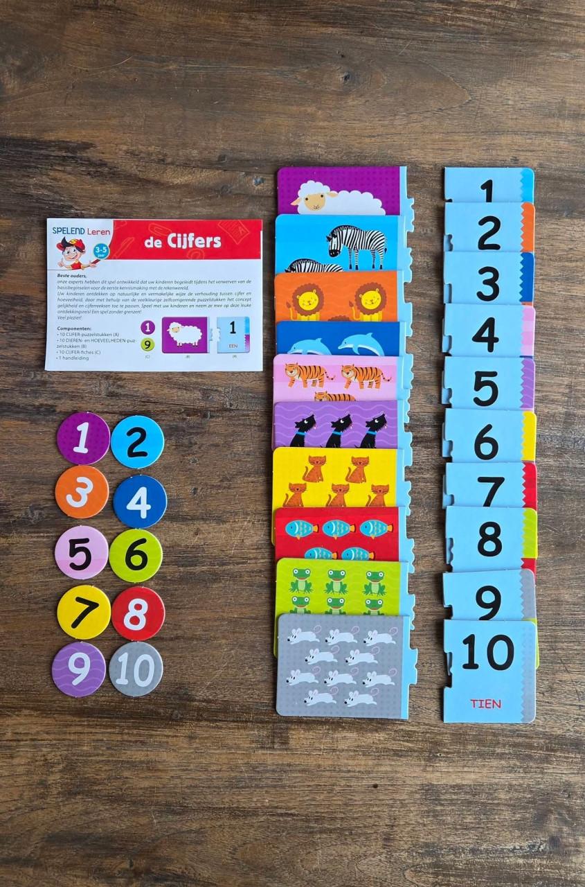 🎈Spelend Leren: de Cijfers. 3 - 5 jaar. Tweetalig; Nederlands en Engels.