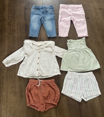 Kledingpakket maat 68 (6 stuks)