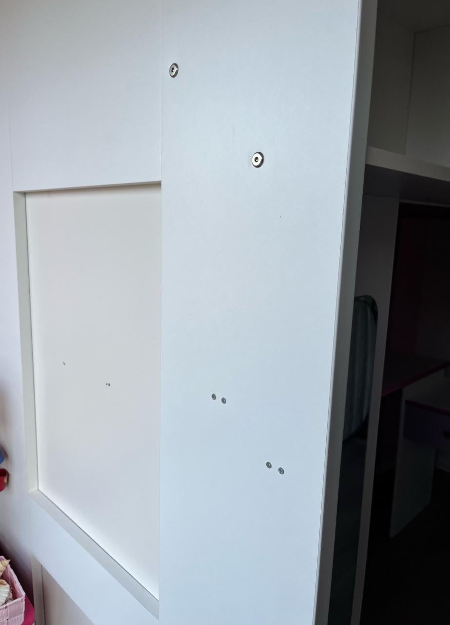 Hoogslaper met kast en bureau 90x200cm