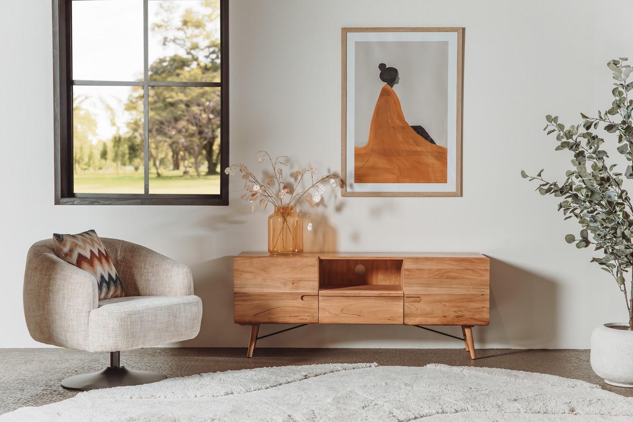 TV MEUBEL VAN ACASIA HOUT