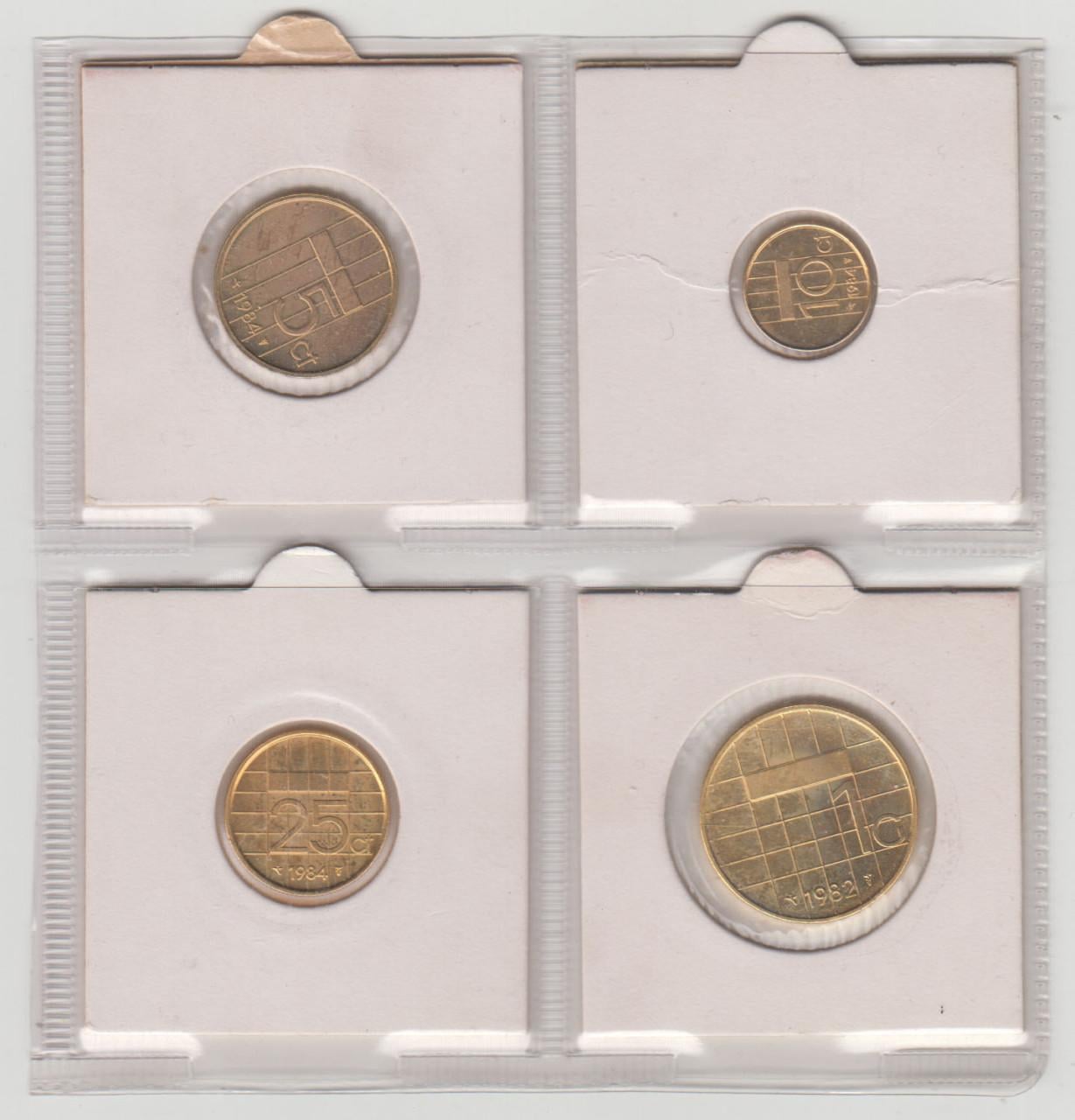 Nederland 4 vergulden gulden munten