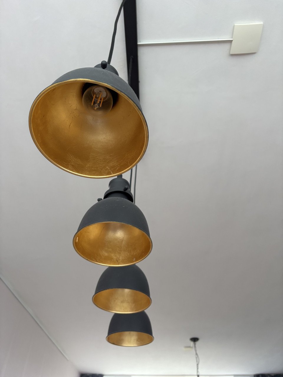Te Koop zwart/goud hanglamp