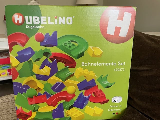 Complete Hubelino knikkerbaan 55-delig, set baanelementen