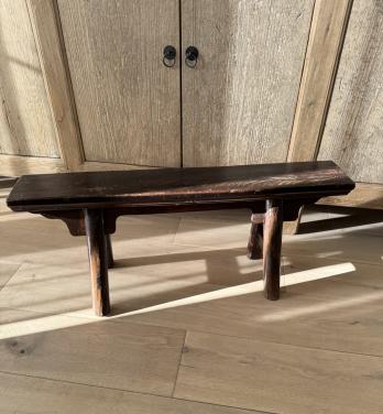 Oude houten Chinese bank ( Elmwood/oldwood)