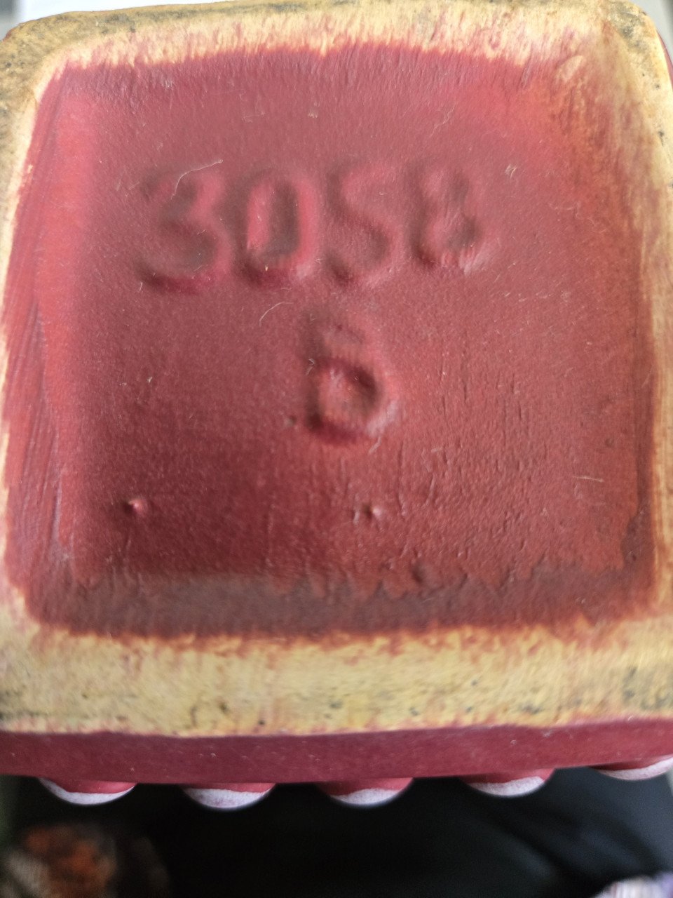 Vaas Fat Lava bordeaux 3058 Hoogte 18cm 1950-1970