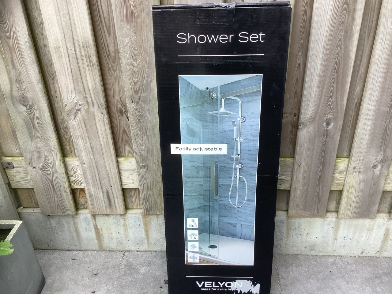Shower Set: Regendouche + Handdouche + Zeepschaal