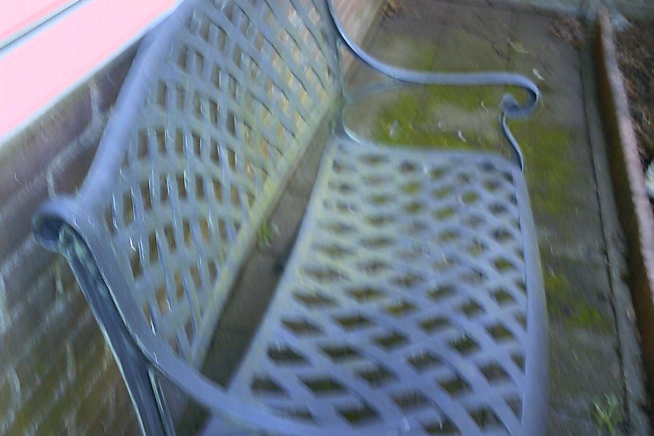 2-persoons ALUMINIUM tuinbank in groentinten.