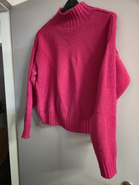 Gebreide sporttrui met turtleneck  H&M Move Maat S