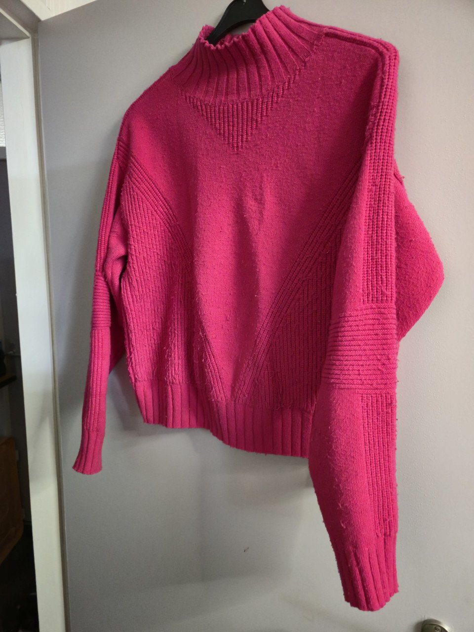 Gebreide sporttrui met turtleneck  H&M Move Maat S