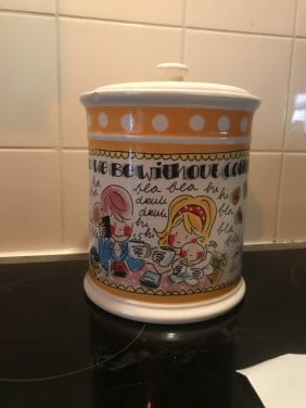 Blond Amsterdam voorraadpot