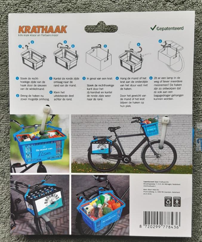 Fiets Mand- en krathaak, uitgave AH: nieuw