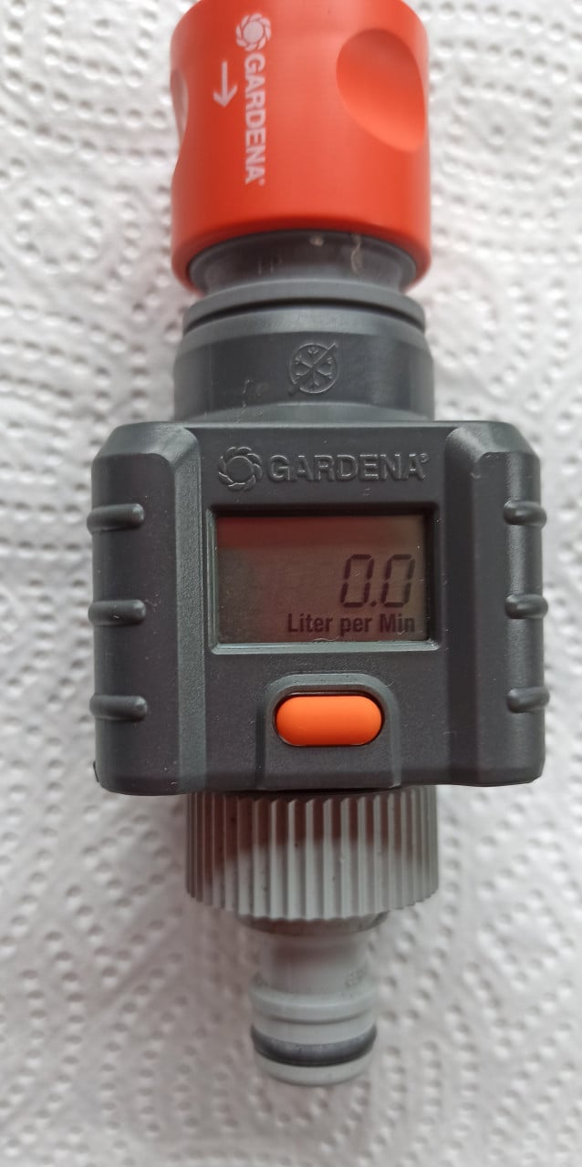 Gardena watermeter, één of twee keer gebruikt