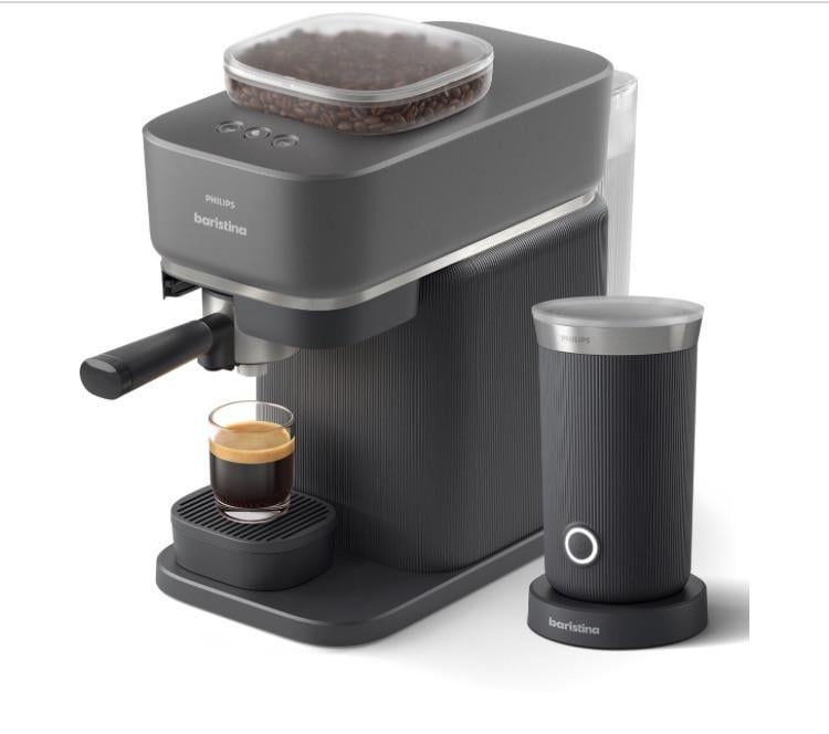 Philips baristina met melkopschuimer zwart  NIEUW