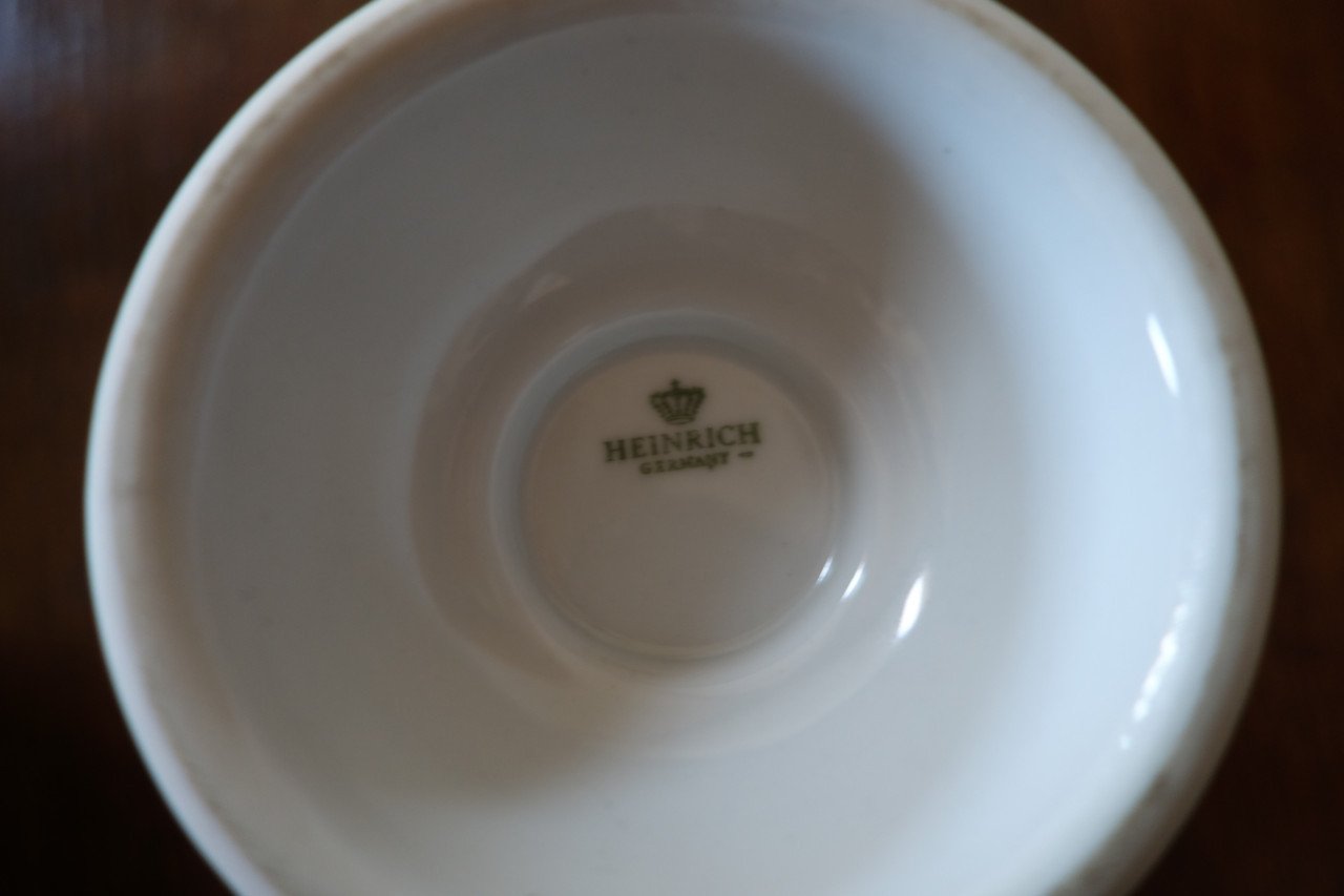 2 Rüdesheimer Kaffee bekers + 3 schotels Heinrich porselein Asbach Uralt