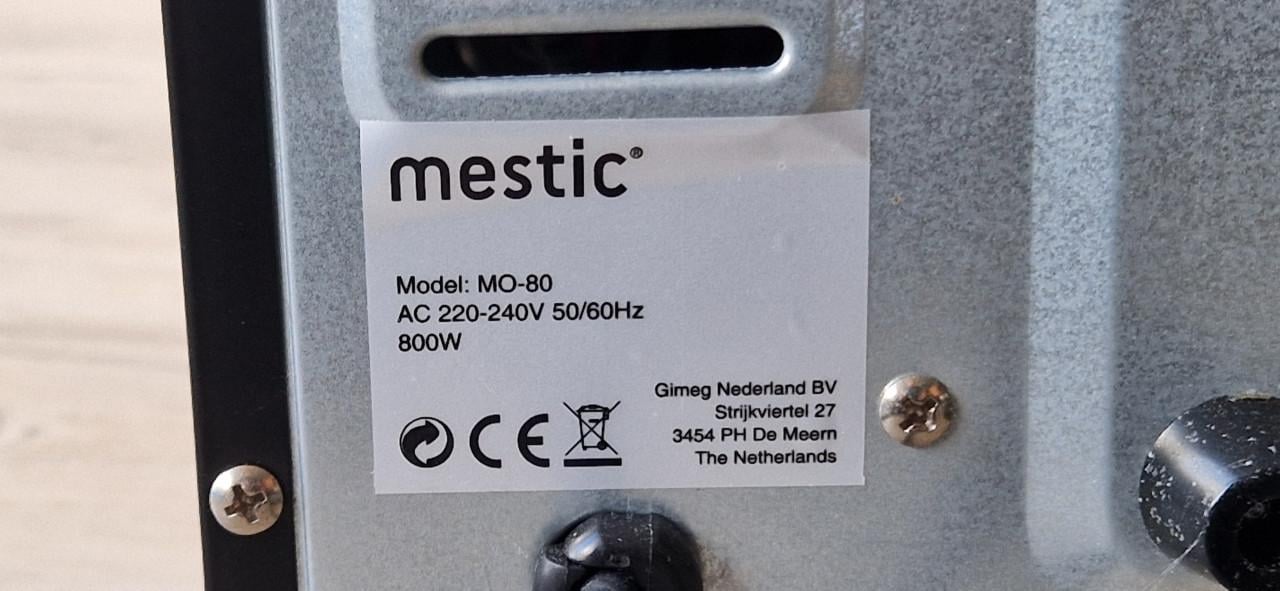 Compacte campingoven Mestic MO-80