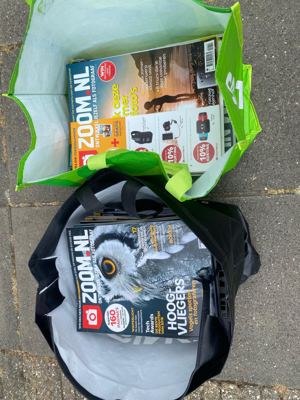 Tijdschrift Zoom 2 boodschappentassen vol - gratis