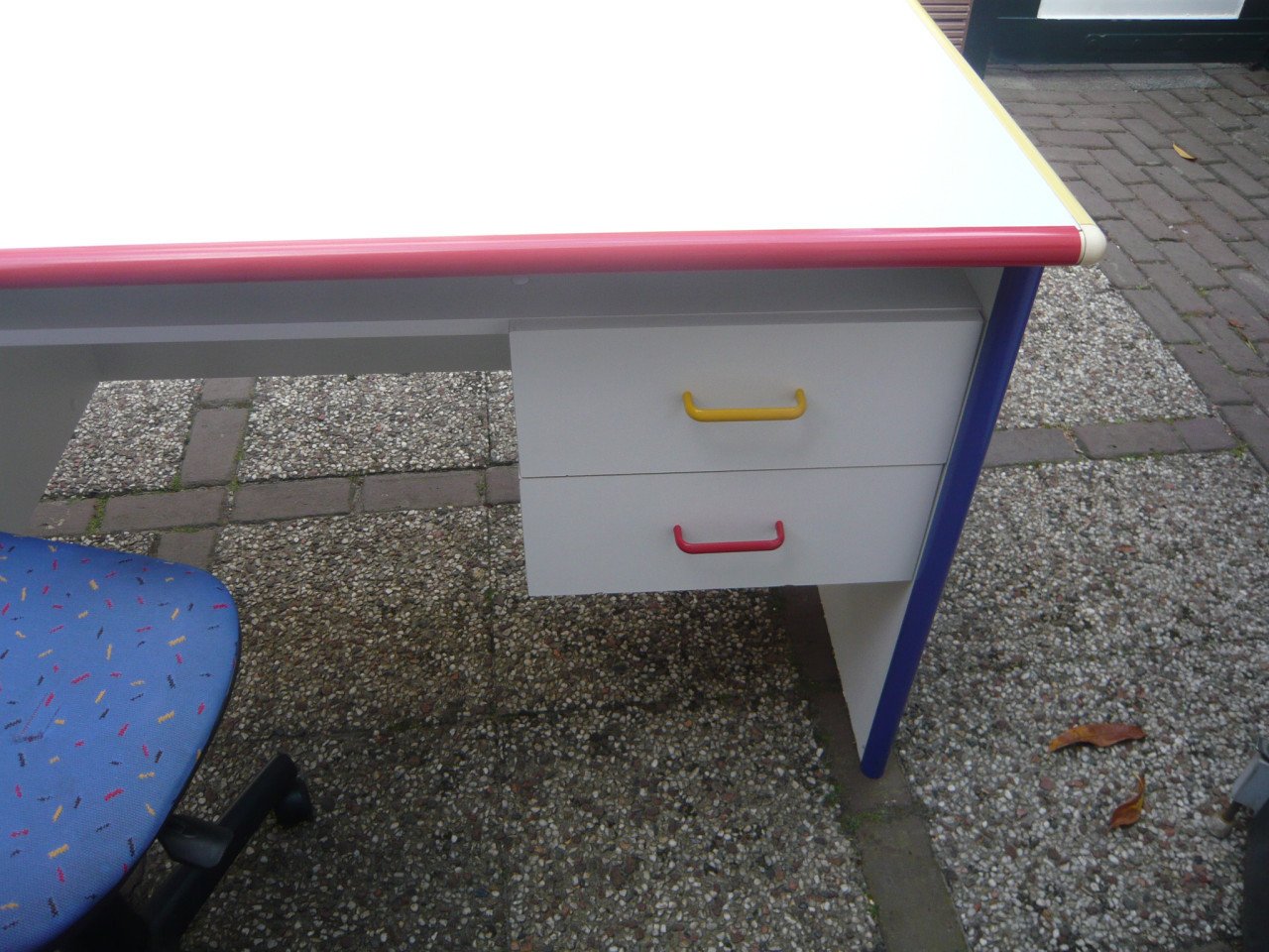 Vintage Bureautje met bureaustoel