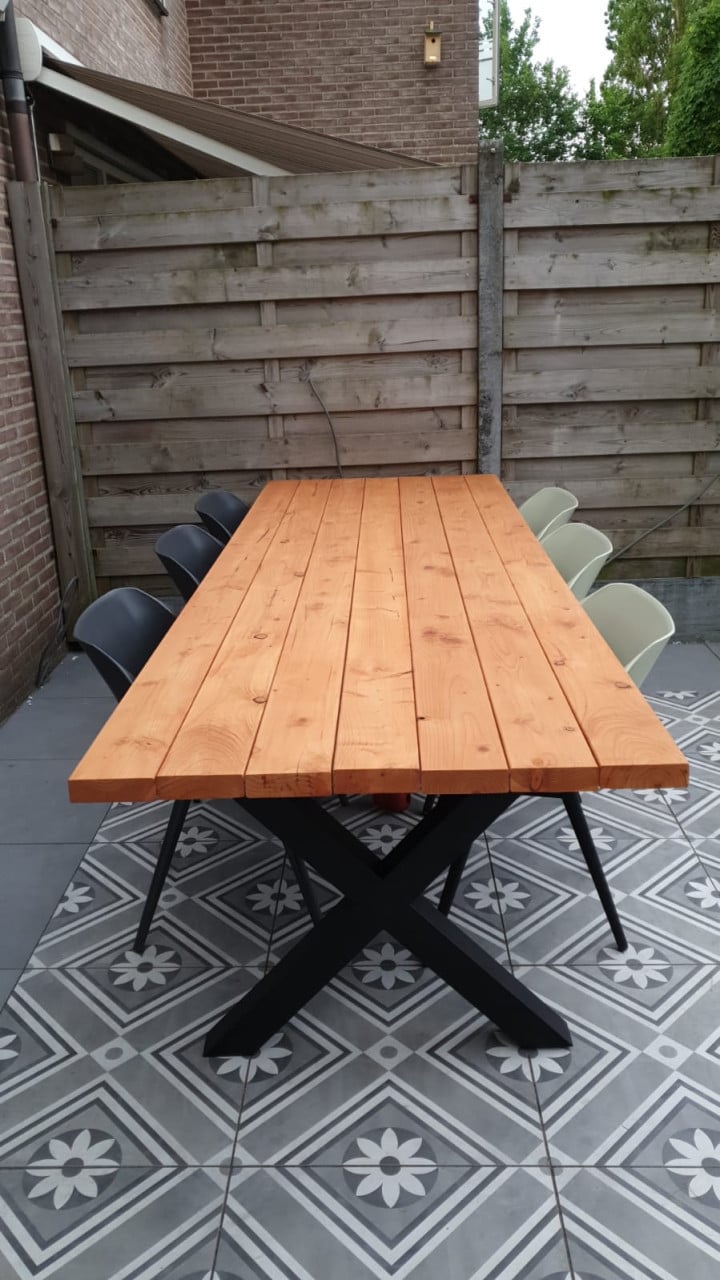 Douglas houten tuintafel & bankje