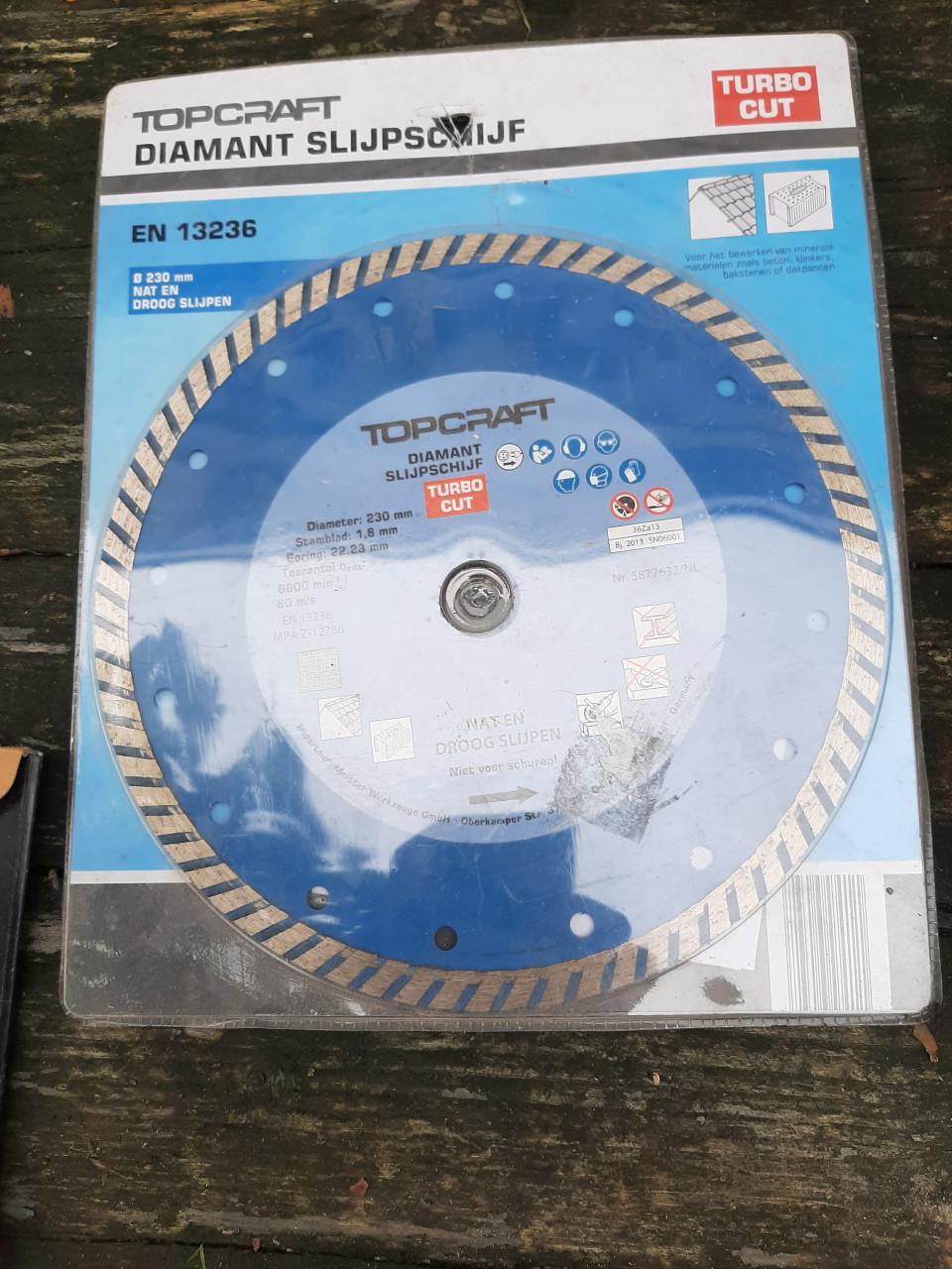 Troffels en spanen en slijpschijven