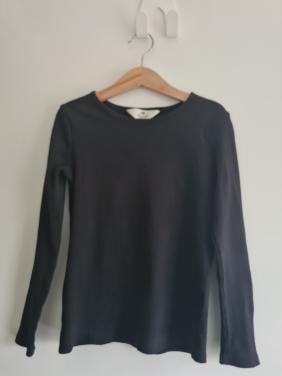Zwart basic longsleeve van H&M  Maat 128