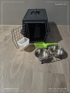 Reiskoffer poes/klein hondje