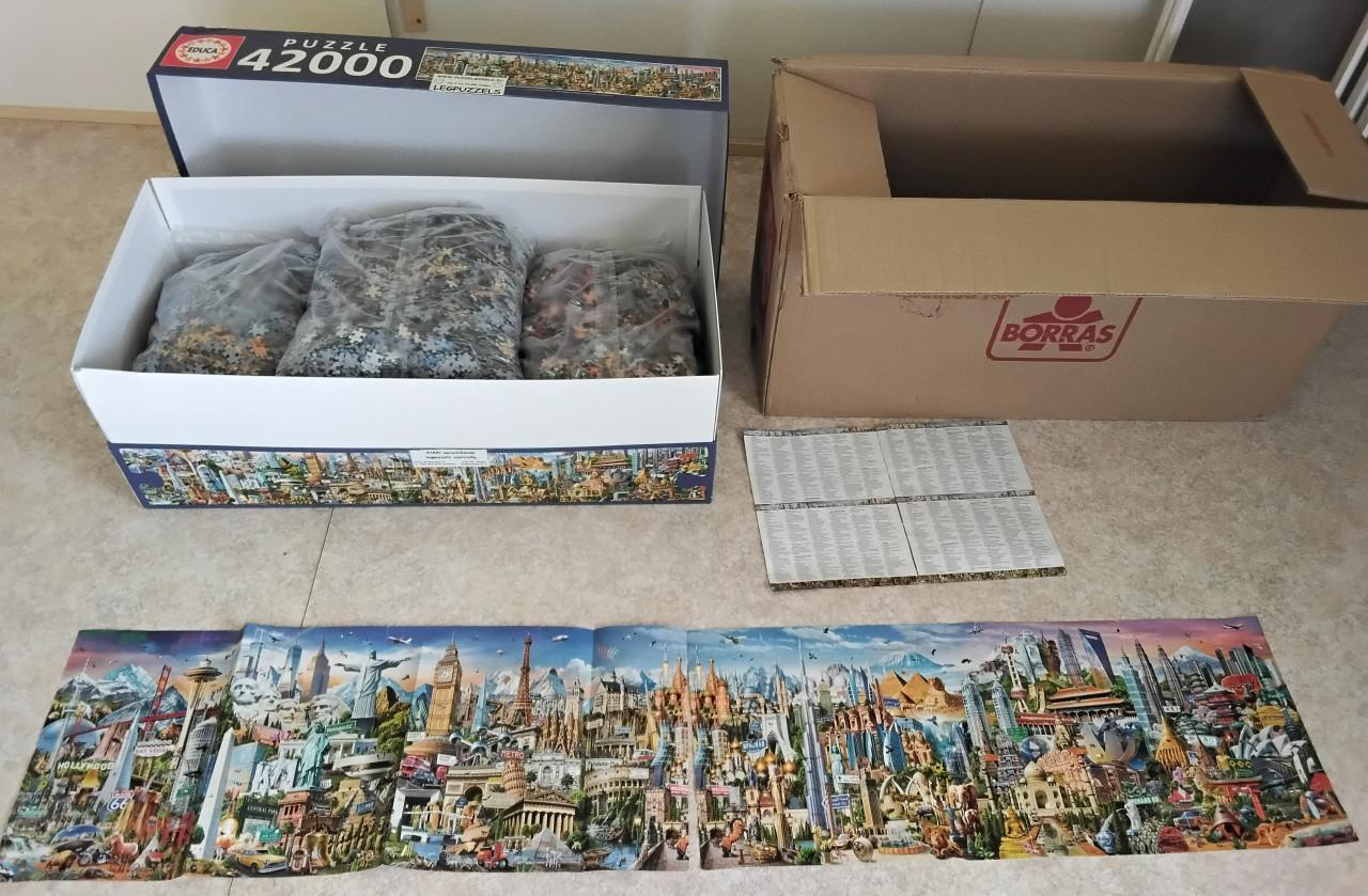 Educa legpuzzel: Around the world 42000 stukjes