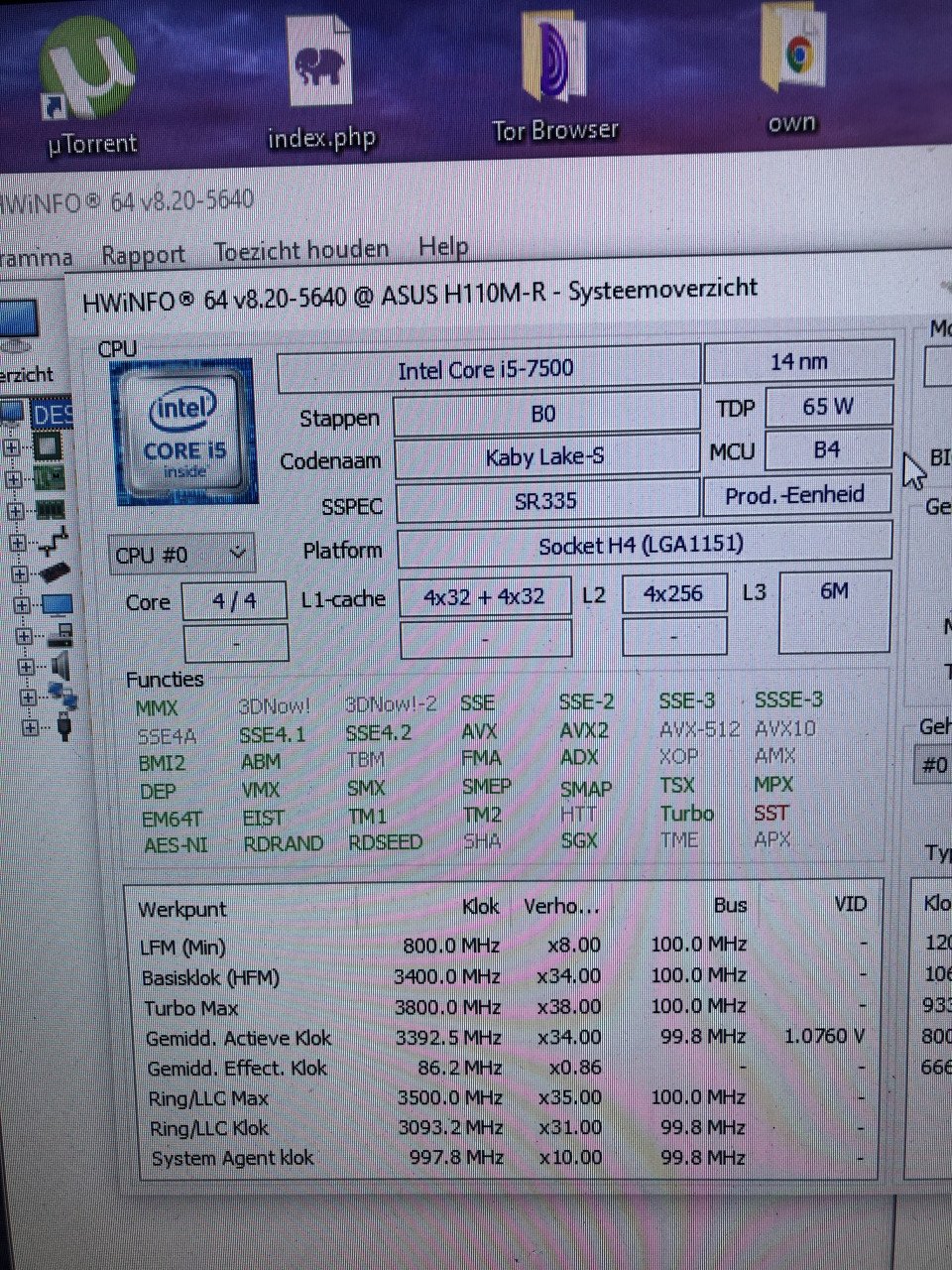 Asus PC | intel core i5 | 8GB RAM | 2TB HDD | Goed uit te breiden