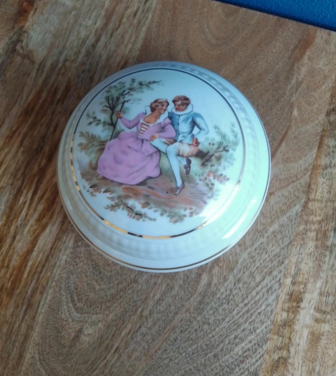 Vintage Porselein Deksel-schaaltje