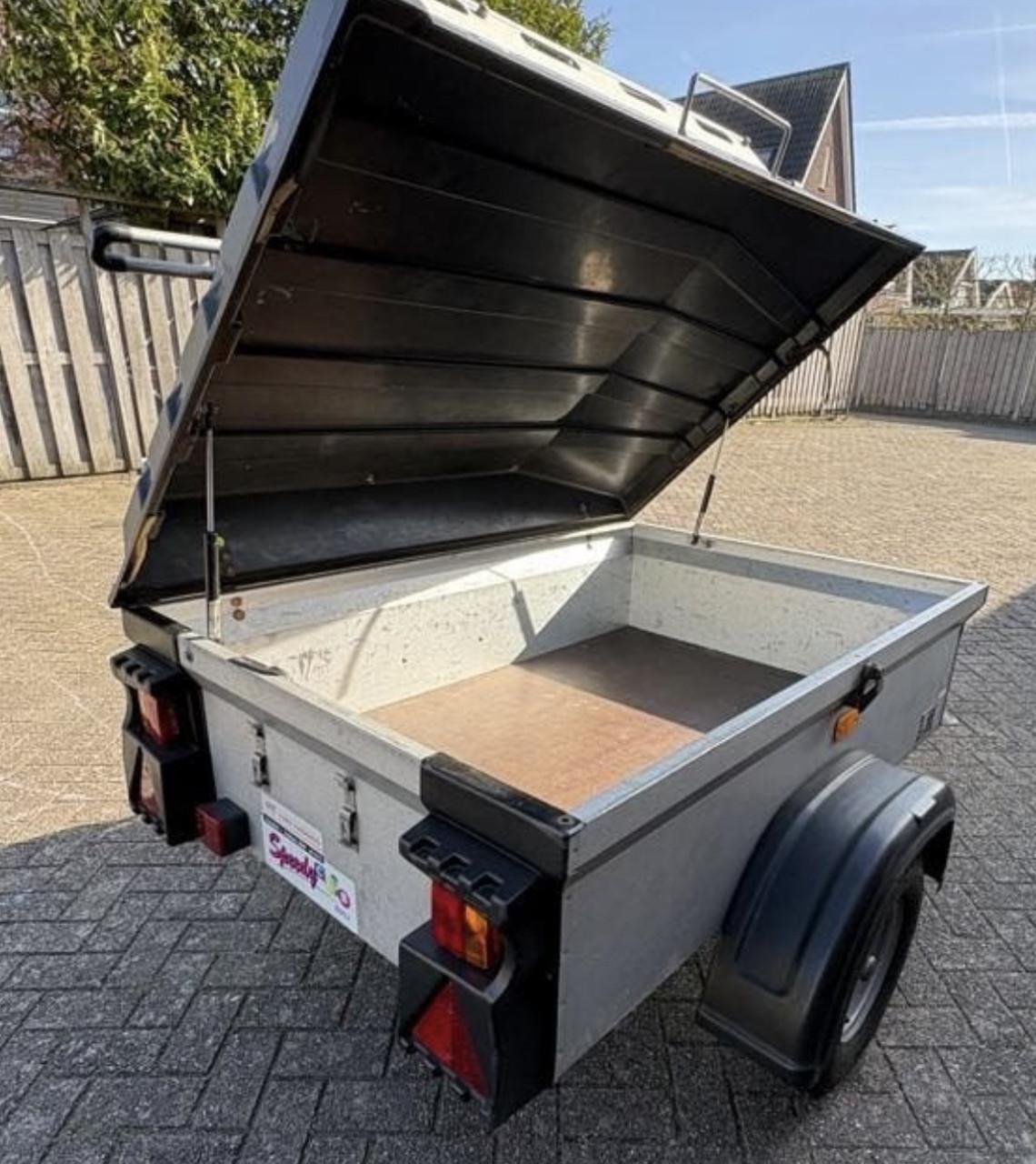 Bagagewagen / Aanhangwagen met deksel fietsendrager en bagagerek