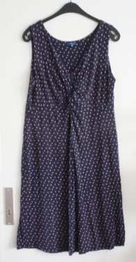 Donkerblauwe jurk maat 44