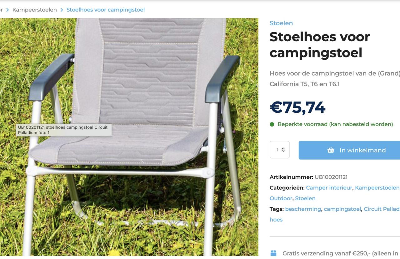 Camping stoelen VW bus achterklep