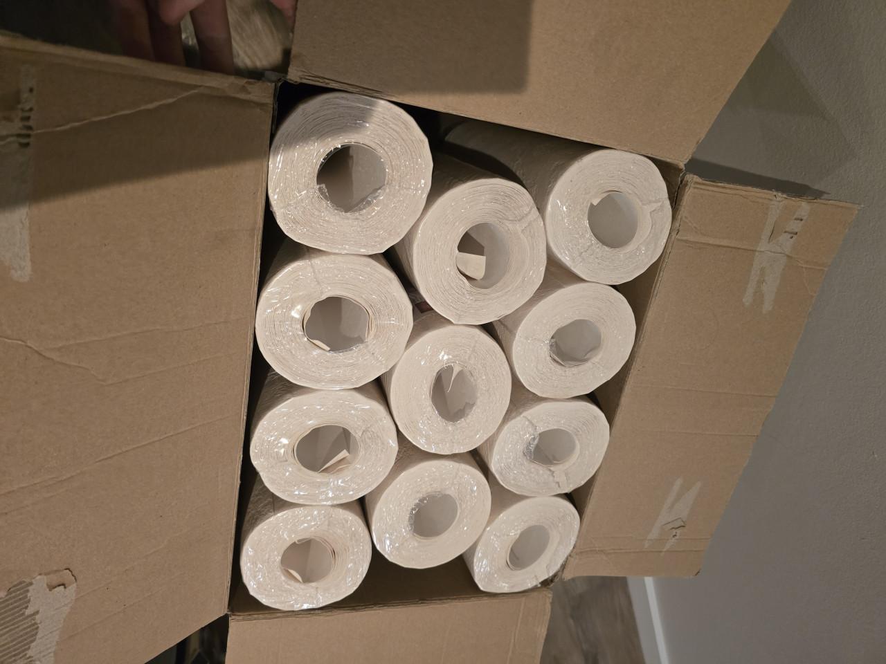 Behang 11 rollen (beige/zandkleurig)