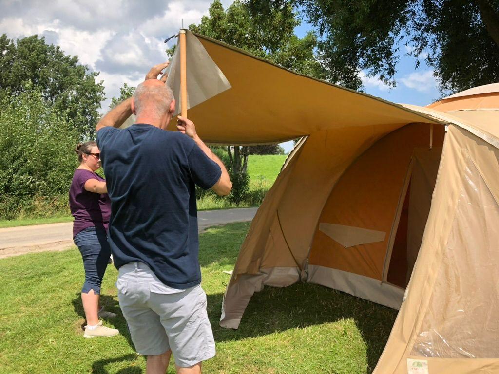 Karsten opblaasbare tent 3,5x3,5meter