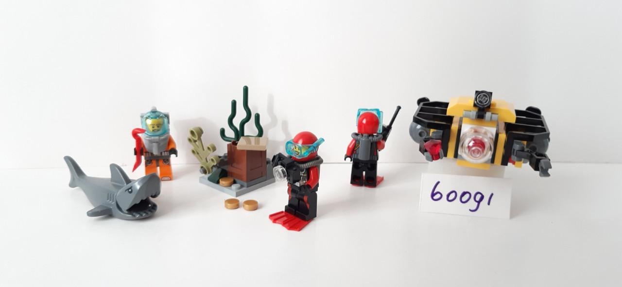 LEGO City 60091: Diepzee Starter Set , 3 figuren + haai