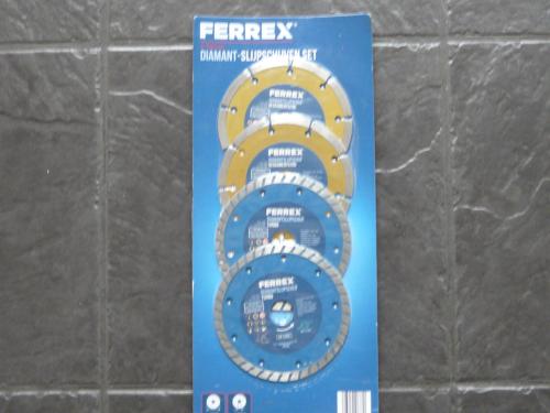 Set van 4 Ferrex diamant slijpschijven