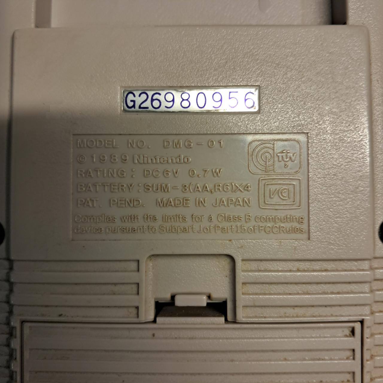 Nintendo Gameboy DMG-01 (1989)