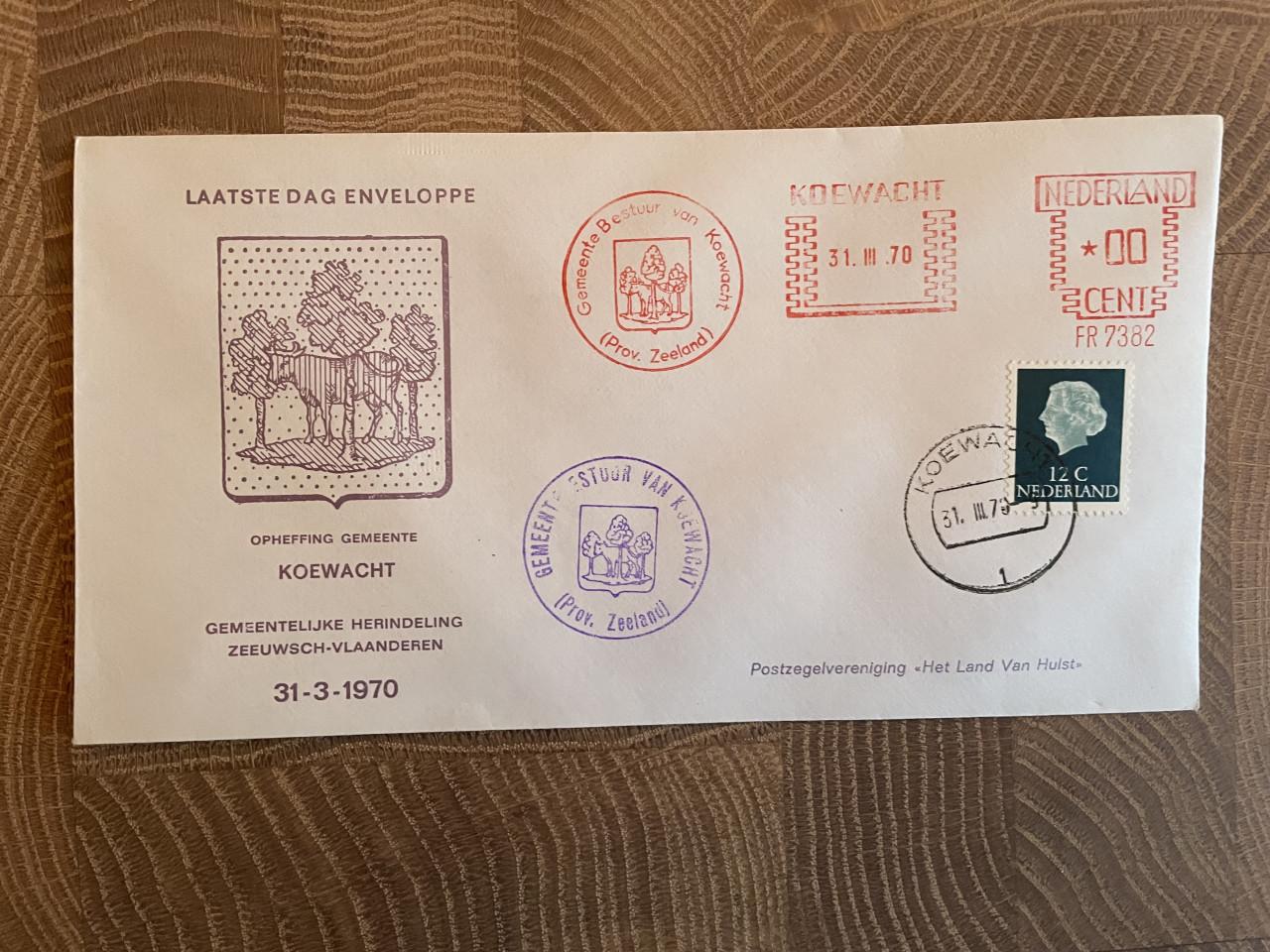 Set laatste dag enveloppen Zeeuws-Vlaanderen