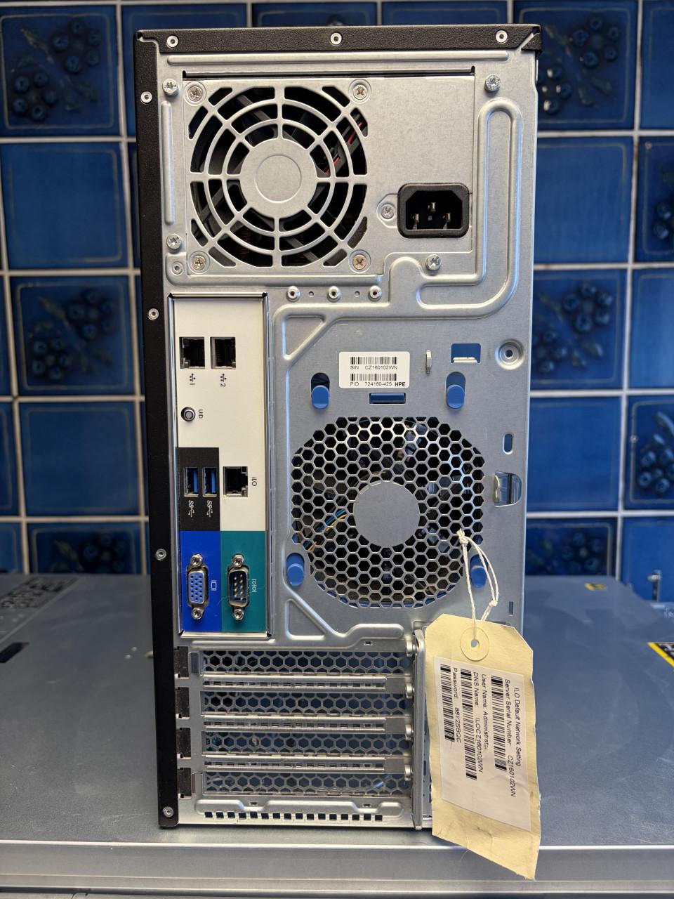 HPE Proliant ML310e Gen8v2 XEON E3-1220 8Gb 250Gb-SSD 2TB-RAID 75€