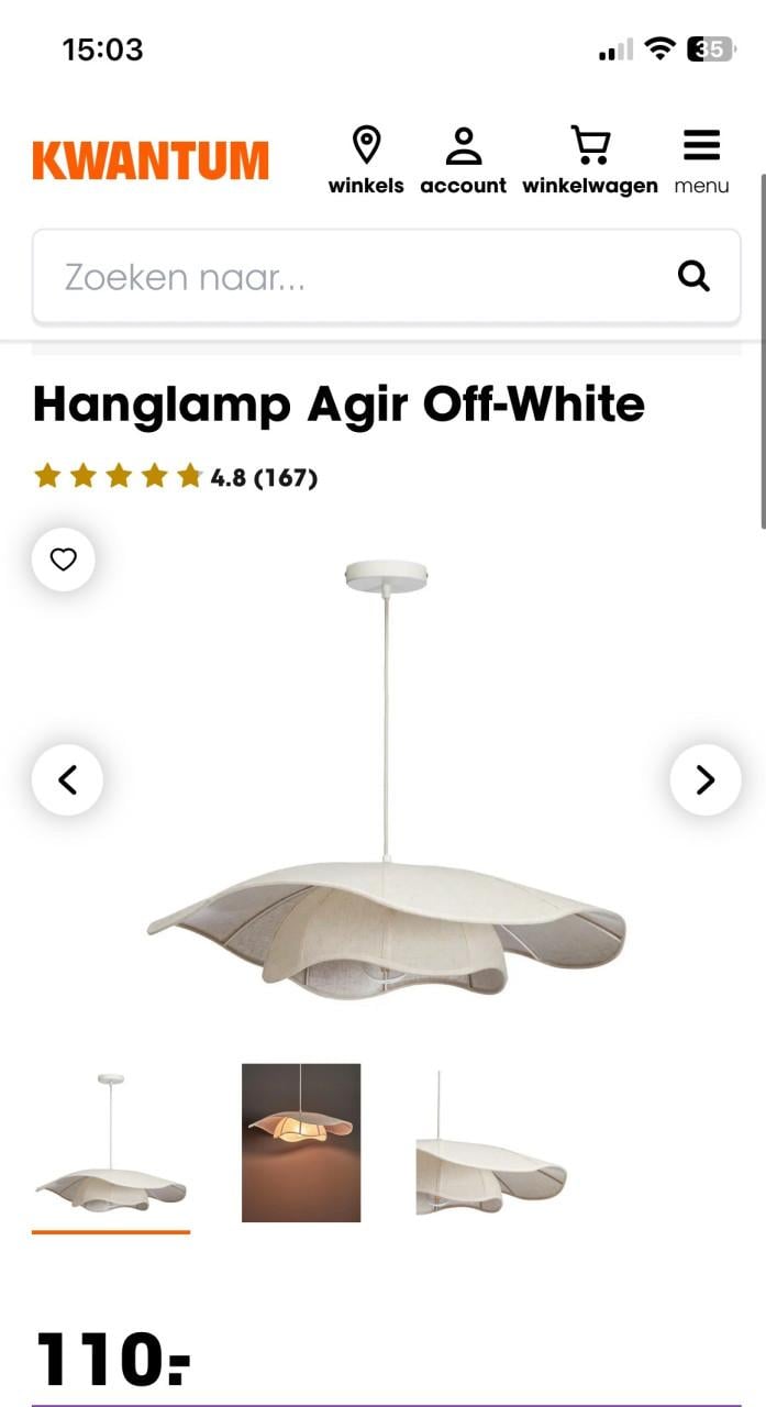 Hanglamp Agir Kwantum