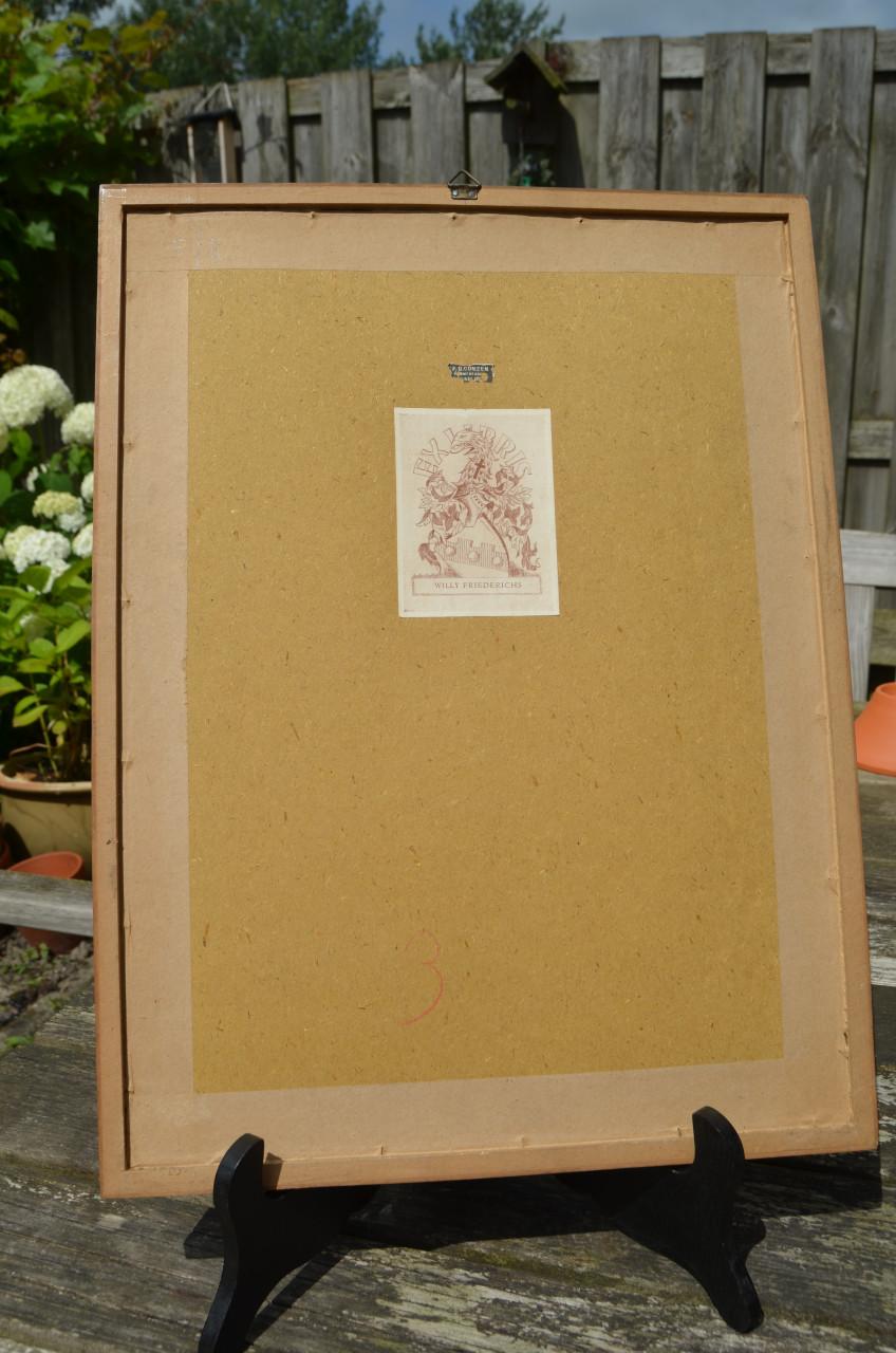 Belgische lithografische prenten van gebouwen (1)