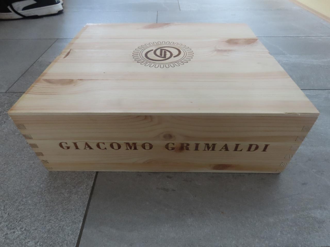 Houten wijnkistje voor 3 flessen