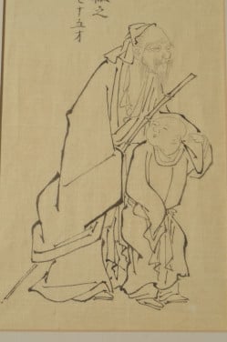 Mooie Chinese (Japanse?) tekening ca. 1900 (6)