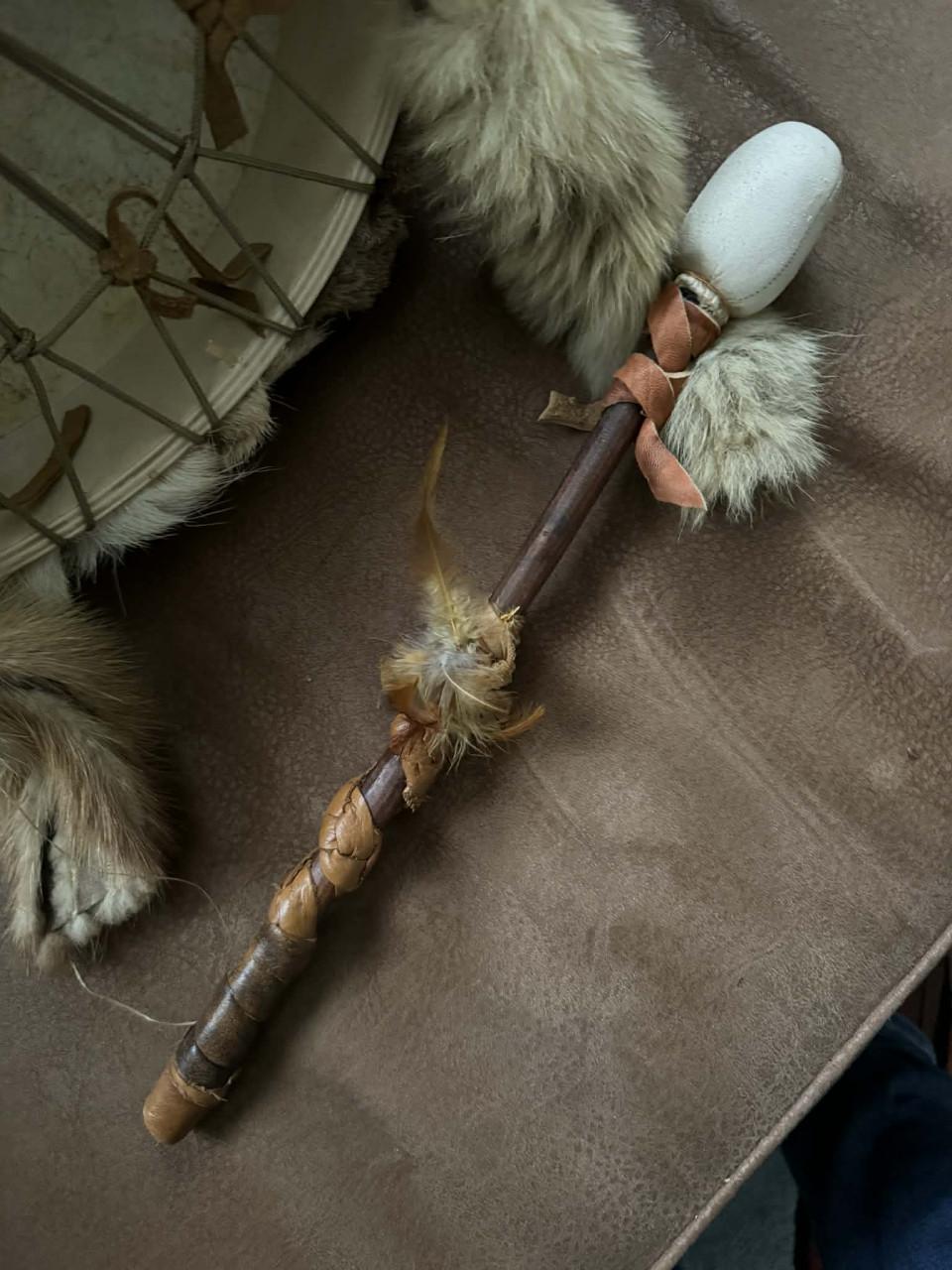 Koopje Sjamanendrum trommel handwerk met klopper